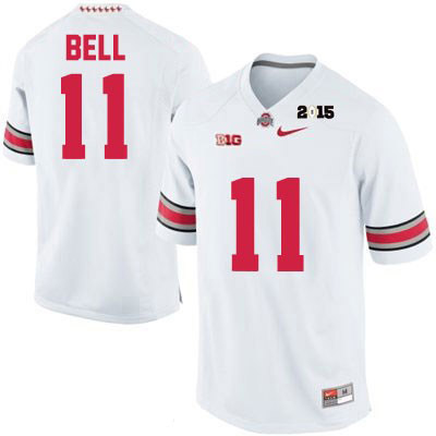 Ohio State Buckeyes Men's Vonn Bell #11 White Authentic Nike 2015 Patch College NCAA Stitched Football Jersey QK19G22GR